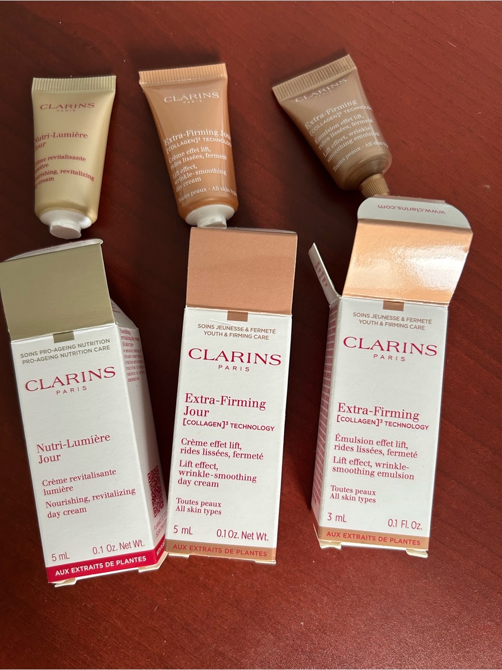 Clarins skincare Trio